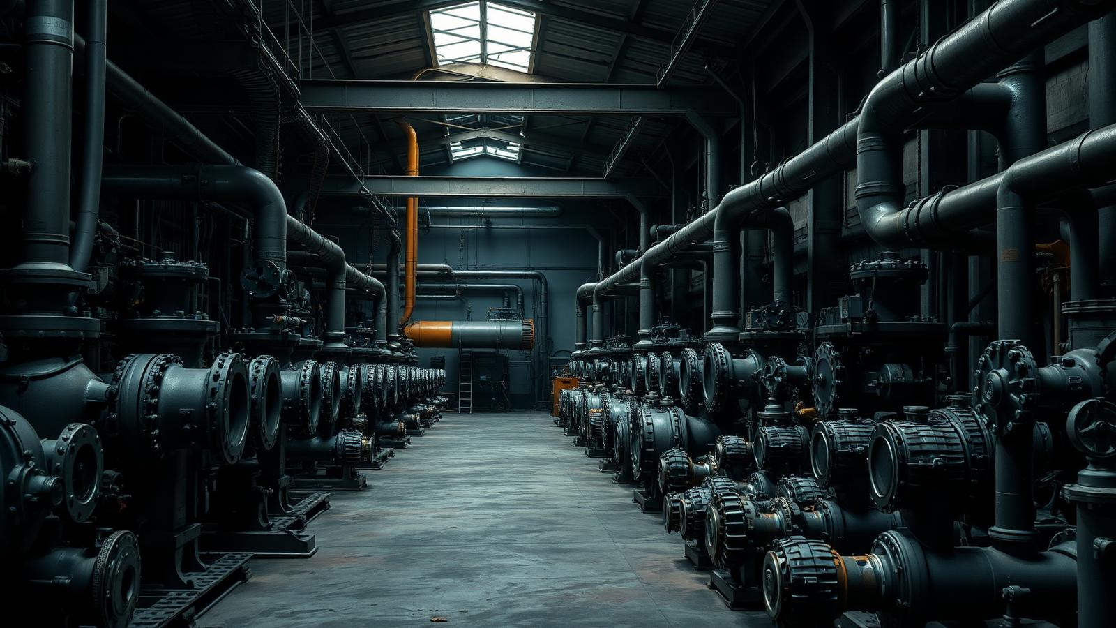Matériel industriel — vannes, pompes, équipements